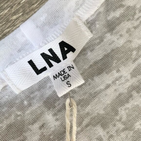 Revolve LNA Cape Strap Tee Top Burnout 3/4 Length Sleeve White Size Small - Picture 12 of 16